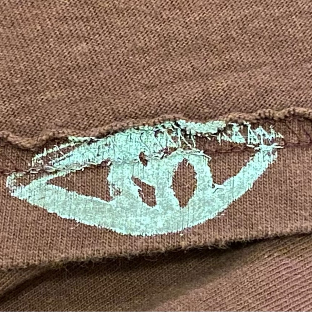 Blue Fish Long Sleeve Brown Dress with original Art of Trees from 1996 - Picture 9 of 10